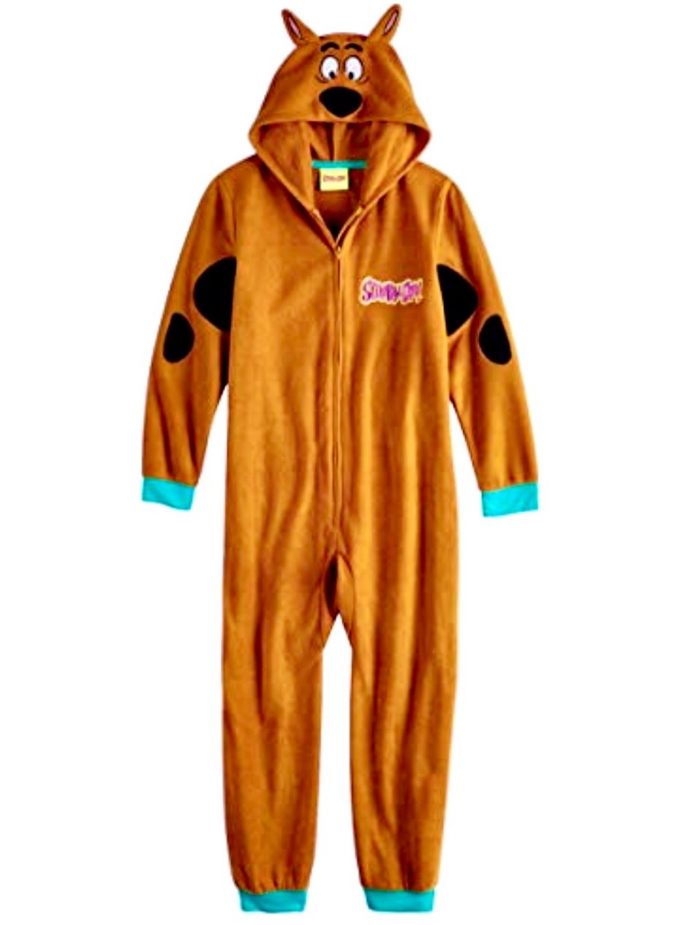 Scooby-Doo Kids Size 8 Medium Hooded Halloween Costume Union Suit Pajama Sleeper